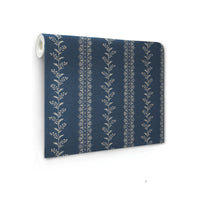 Magnolia Home Everleigh Wallpaper in Navy