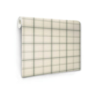 Magnolia Home Hunter Plaid Wallpaper in Green