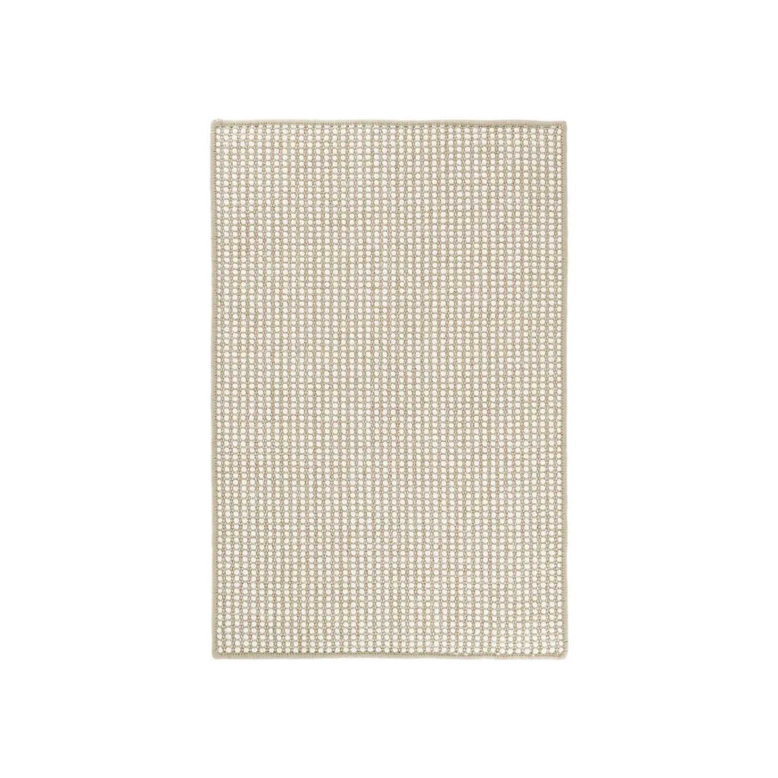 Natural and ivory woven rug