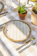 Linen Stripe Paper Liner Set