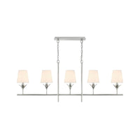 Flourish Linear Chandelier in Silver