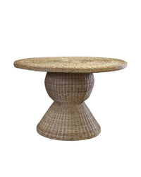 Rattan Pedestal Table