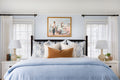 Coastal Stripe Wallpaper in Light Blue