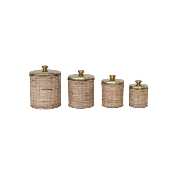 Williamsburg Woven Canister Set of 4