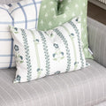 Hannah Floral Pillow in Sage