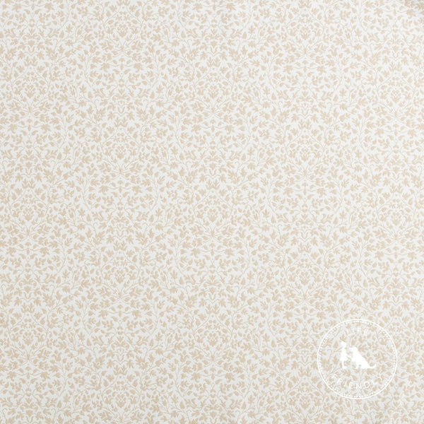 Sand Greenwich Floral Fabric