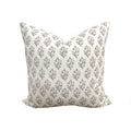 Willow Floral Pillow in Grey