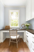 Oscar Stripe Wallpaper in Light Blue