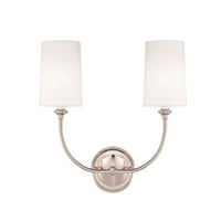 Abrams Double Sconce in Nickel