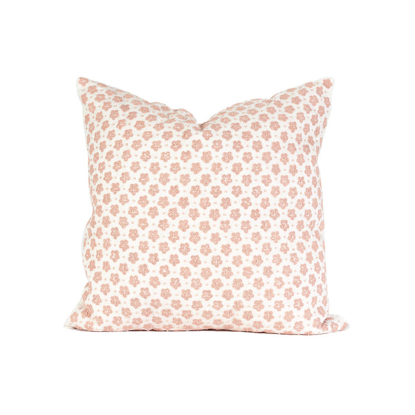 Starburst Embroidered Pillow in Petal