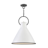 Brooks Pendant in White