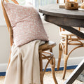 Jo Floral Pillow in Soft Coral