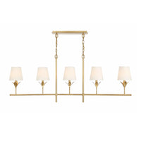 Flourish Linear Chandelier in Gold