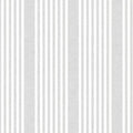 French Linen Stripe Wallpaper in Grey