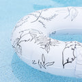 Floral Oversized Pool Float in Spring White