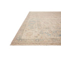 Beige and pale blue rug