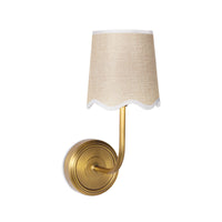 Coastal Living Ariel Sconce in Natural Brass