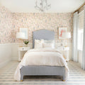 Betty Wallpaper in Crystal Pink