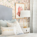 Betty Wallpaper in Crystal Pink