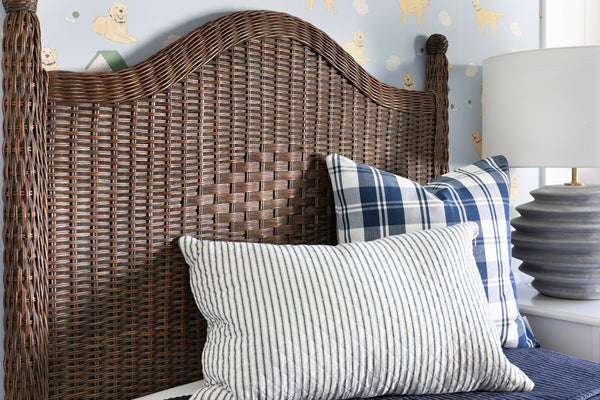 Maxwell Stripe Sham in Indigo