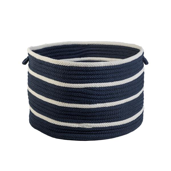 Sonny Stripe Basket in Navy Blue