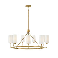 Nettie Chandelier in Brass