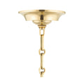 Opulent Sphere Pendant in Brass