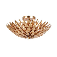 Petal Flush Mount in Gold