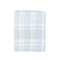 Plaid Bed Throw in Sky