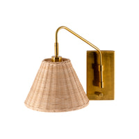 Rattan Wrapped Sconce