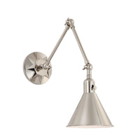 Sola Adjustable Sconce in Nickel