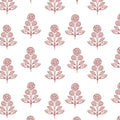 Stella Floral Fabric in Rose