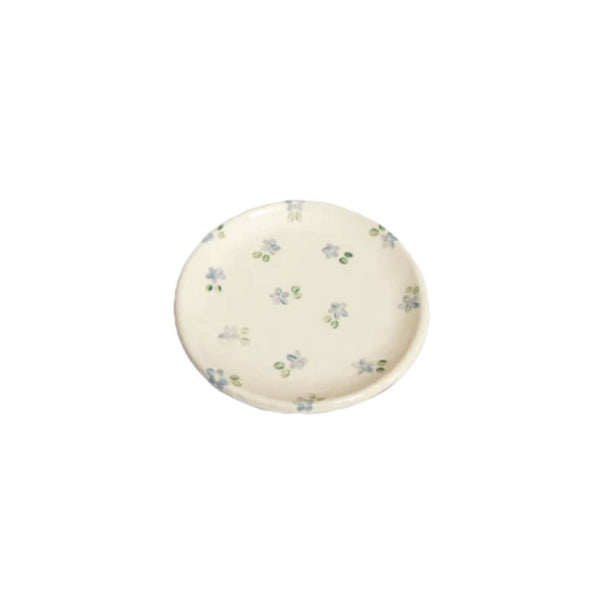 Sweet Ditsy Floral Dish in Cream