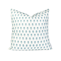 Lulu Floral Pillow in Dusty Blue