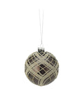 Oxford Plaid Ornament - Brown
