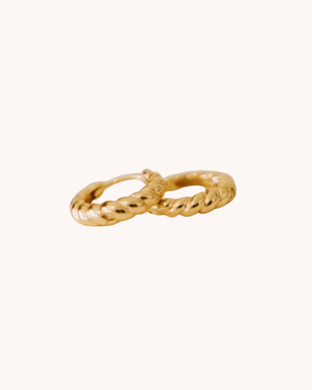 Brooklyn Twist Hoops- Gold