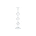 13 Inch Stacked Glass Candlestick