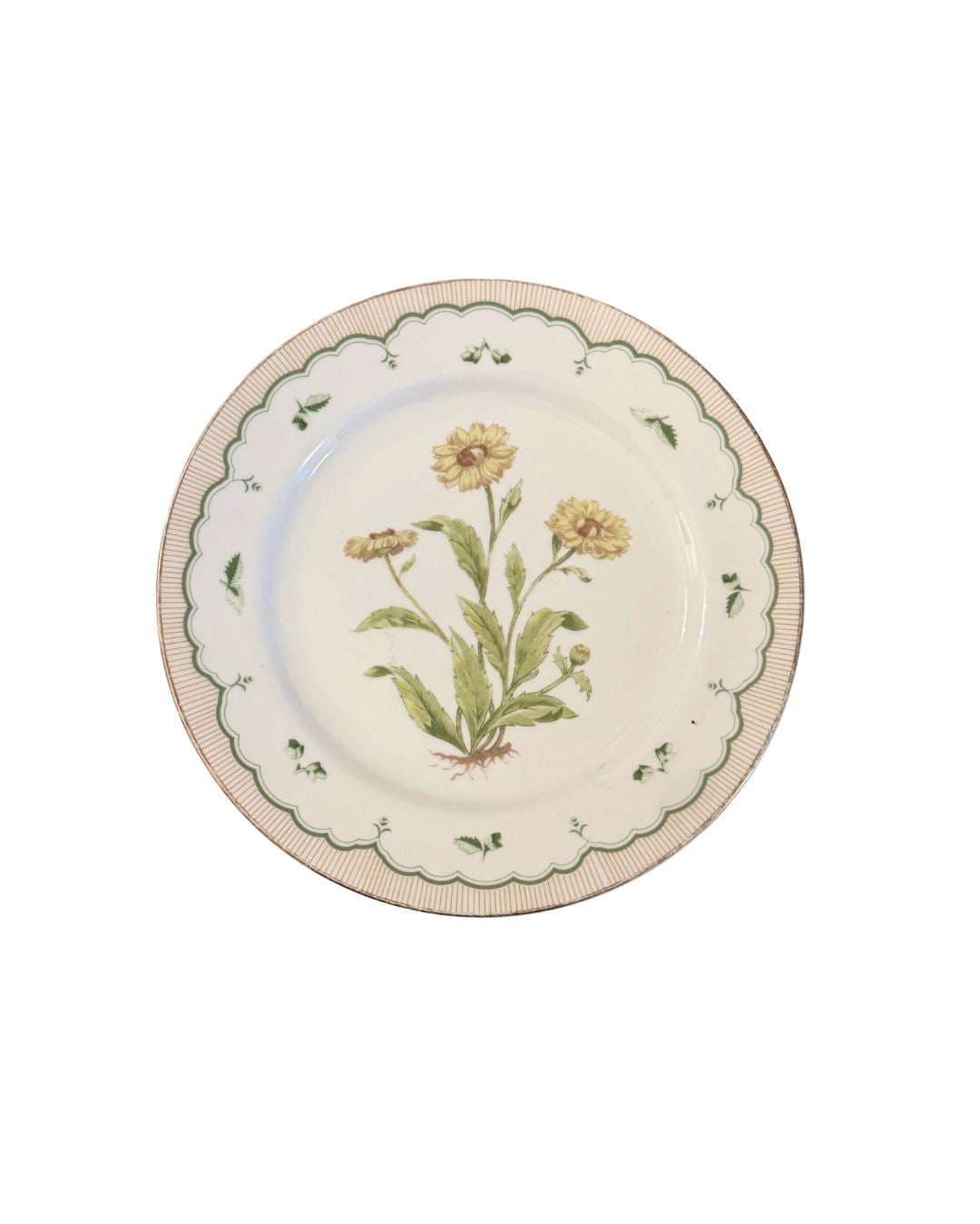 Victorian Gardens Plate - Corn Marigold
