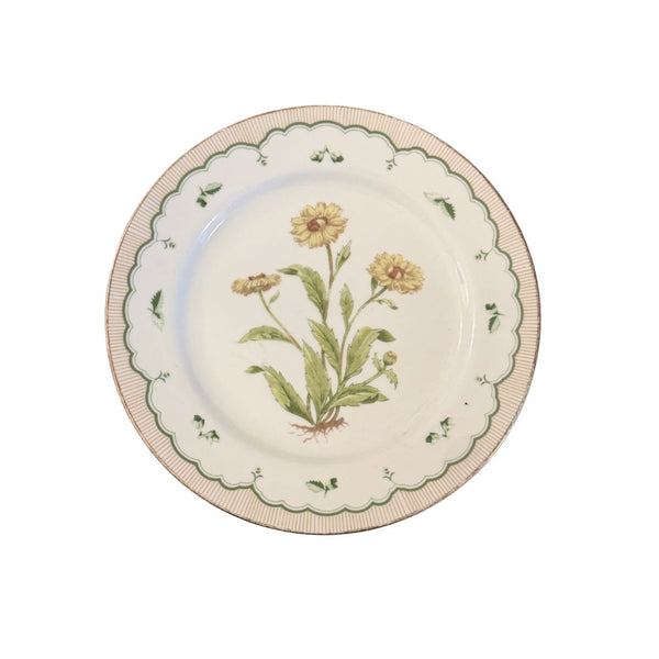 Victorian Gardens Plate - Corn Marigold