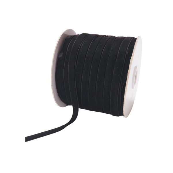 3/8" Velvet Ribbon in Black