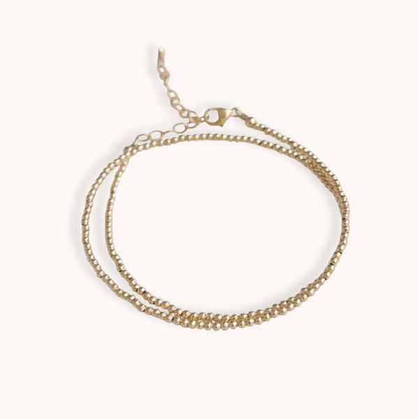 Gold Filled Double Wrap Bracelet