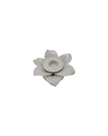 Palmetto Taper Candle Holder - White