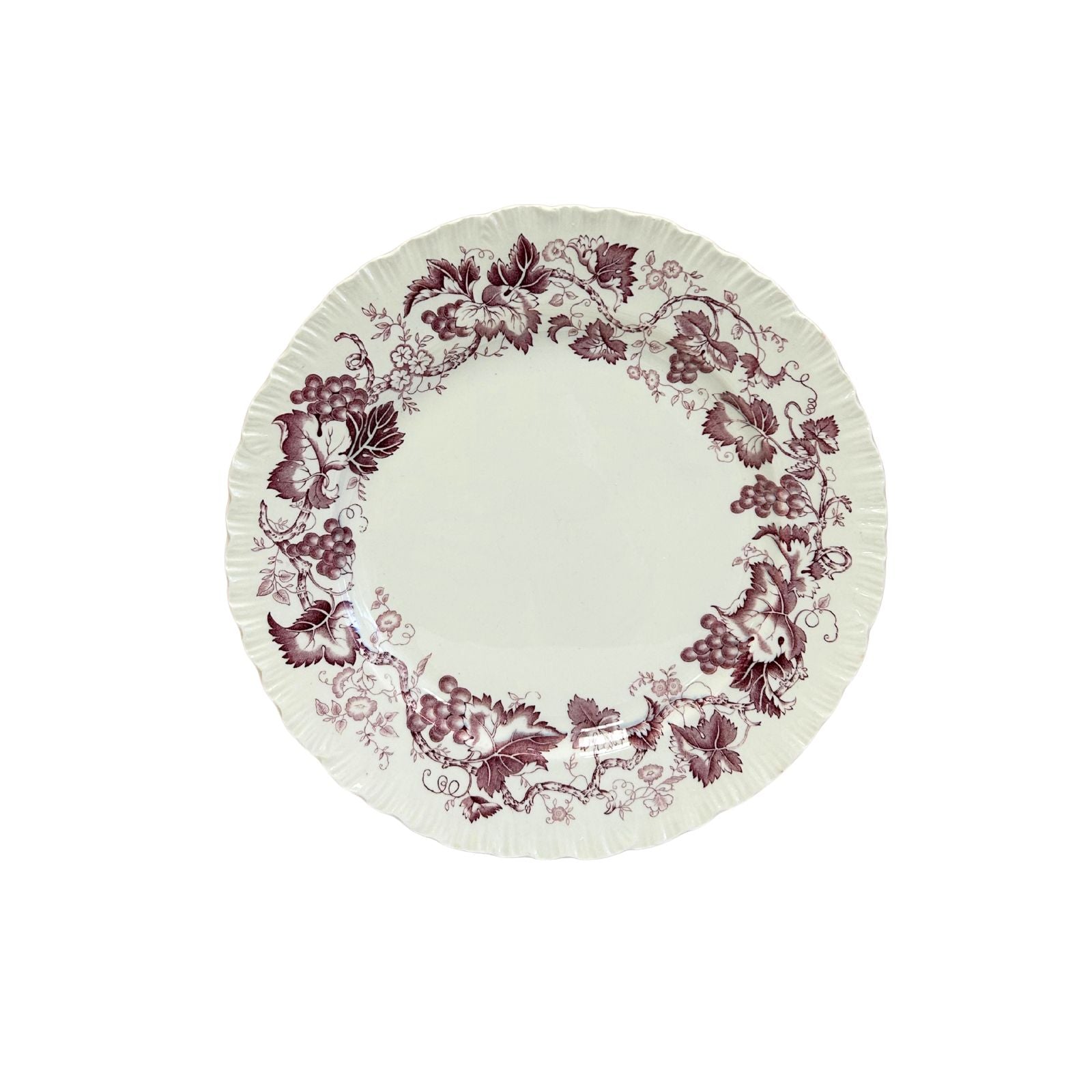 Plum Wedgewood Vine Plate