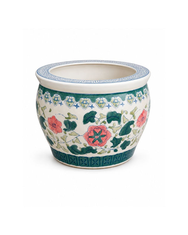Vintage Garden Floral Jardinière