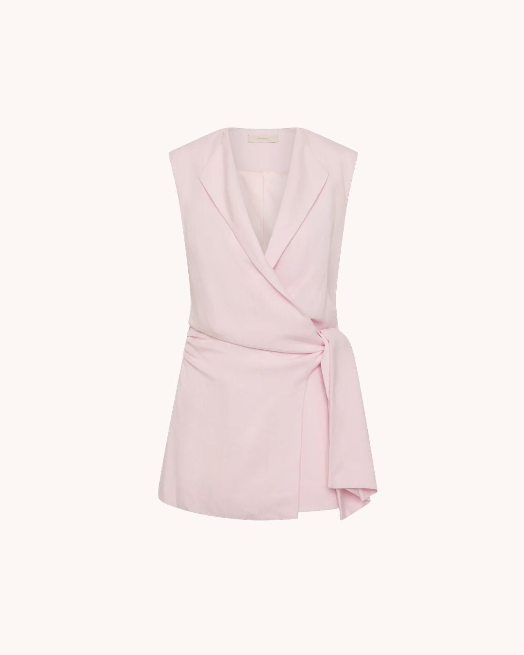 Jagger Wrap Vest- Pale Pink