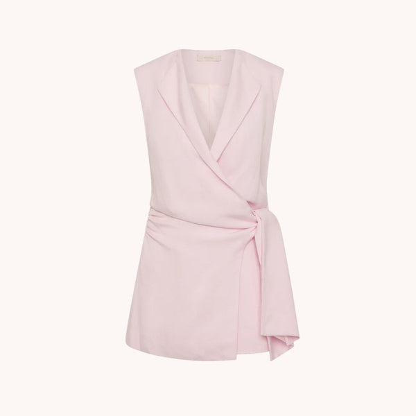 Jagger Wrap Vest- Pale Pink