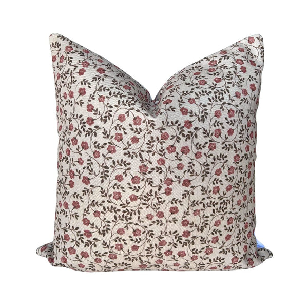 Market Floral Pillow in Natural