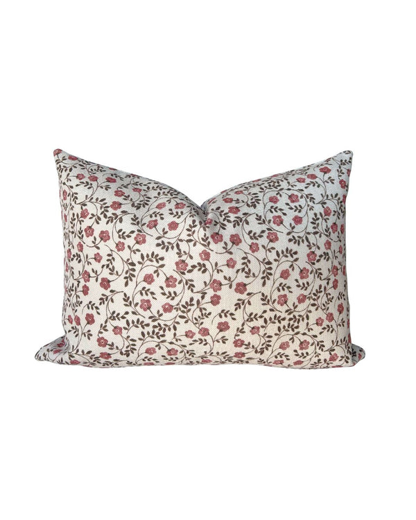Market Floral Pillow in Natural