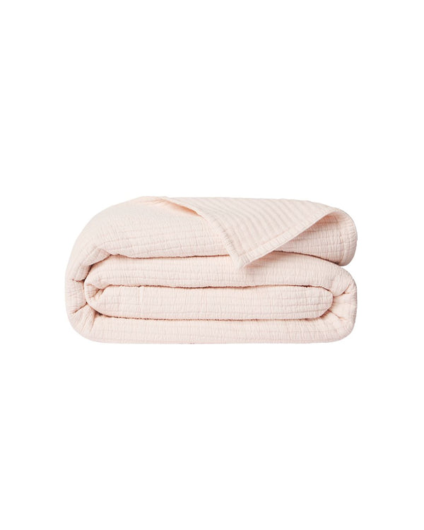 Penny Crib Coverlet in Petal