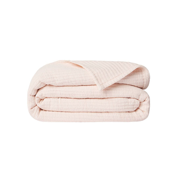 Penny Crib Coverlet in Petal